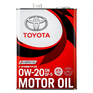 Масло моторное TOYOTA Motor Oil 0W-20 SN/GF-5 (красная) синт. 4л