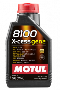 Масло моторное MOTUL 8100 X-cess gen2 5W-40 SN синт. 1л