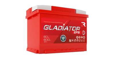 Аккумулятор GLADIATOR EFB 60 EN600 о/п