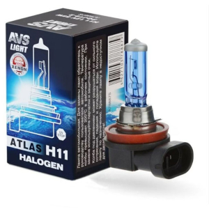 Автолампа галогеновая AVS ATLAS H11 12V55W PGJ19-2 5000K A78887S 1шт