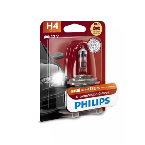 Автолампа галогеновая Philips H4 12V60/55W P43t-38 12342XVGB1 X-treme Vision G-force +130%  2шт.