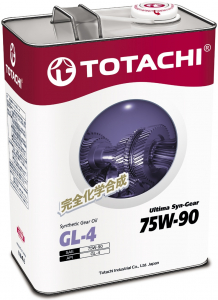 Масло трансмиссионное Totachi Ultima Syn-Gear 75W-90 синт. API GL-4 4л