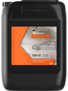 Масло моторное ROSNEFT MAXIMUM 10W-40 SG/CD п/синт. 20л