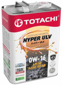 Масло моторное TOTACHI HYPER ULV Synthetic 0W-16 SP/GF-6B синт. 4л