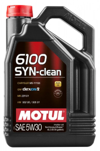 Масло моторное MOTUL 6100 Syn-Clean 5W-30 C3 SN синт. 5л