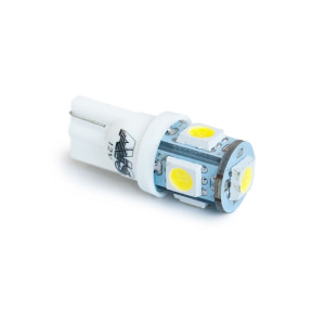 Автолампа светодиодная AVS LED W5W 12V W2,1x9,5d 5SMD 5050 3chip A80605S компл 2шт блистер