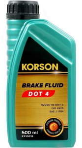 Жидкость тормозная KORSON DOT-4 0.5л