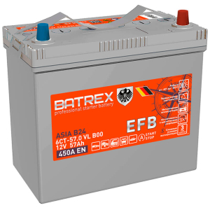 Аккумулятор BATREX ASIA EFB 57 EN450 о/п