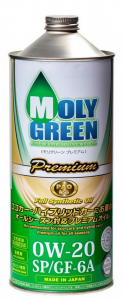 Масло моторное MOLY GREEN Premium 0W-20 SP/GF-6A синт. 1л