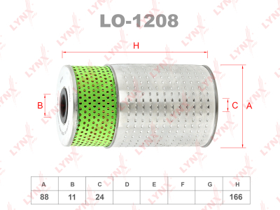 Элемент масляного фильтра Lynx LO-1208