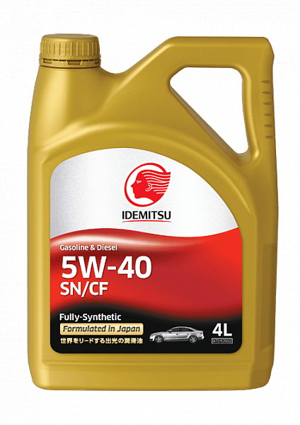 МасломоторноеIdemitsuFULLY-SYNTHETIC5W-40SN/CFсинт.4л