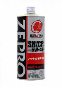 Масло моторное Idemitsu ZEPRO EURO SPEC 5W-40 SN/CF синт. 1л