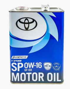 Масло моторное TOYOTA Motor Oil 0W-16 SP/GF-6B синт. 4л