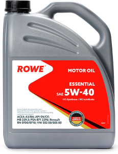 Масло моторное ROWE Essential 5W-40 SN/CF синт. 4л