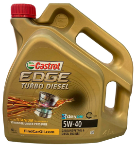 Масло моторное CASTROL EDGE Titanium FST Turbo Diesel 5W-40 SN/CF синт. 4л