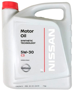 Масло моторное NISSAN Genuine Motor Oil 5W-30 SN/CF C3 синт. 5л