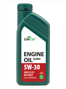 Масло моторное LIVCAR EURO 5W-30 SN/CF C2/C3 синт. 1л