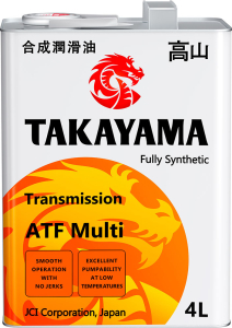 Масло трансмиссионное TAKAYAMA ATF Multi синт. 4л