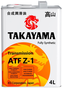 Масло трансмиссионное TAKAYAMA ATF Z-1 4л