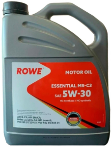 Масло моторное ROWE Essential MS-C3 5W-30 SN/CF/C3 синт. 4л