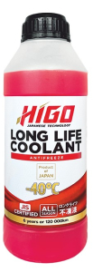 Антифриз HIGO RED LONG LIFE COOLANT -40 G12+ OAT 1кг красный