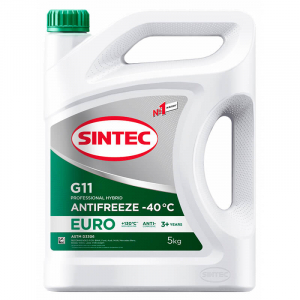 Антифриз Sintec Euro 990554 -40 G11 5кг зеленый