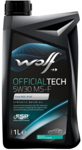Масло моторное WOLF OFFICIALTECH MS-F 5W-30 SL/CF синт. 1л