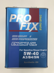 Масло моторное PRO FIX Engine Oil EURO SPEC 5W-40 SN синт. 4л
