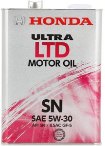 Масло моторное Honda Ultra LTD 5W-30 SN/GF-5 синт. 4л
