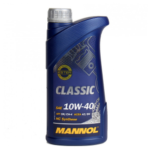 Масло моторное Mannol Classic 10W-40 SN/CH-4 A3/B4 п/синт. 1л