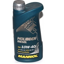 Масло моторное Mannol Molibden Diesel 10W-40 CG/SJ п/синт. 1л
