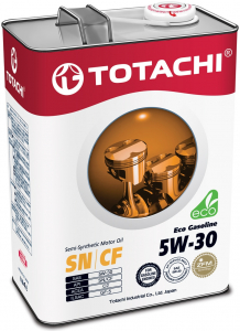 Масло моторное TOTACHI Eco Gasoline 5W-30 п/синт. API SM/CF 4л
