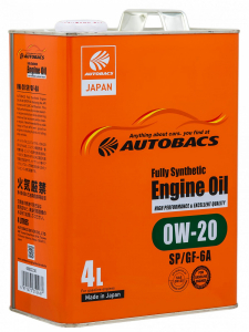 Масло моторное AUTOBACS Fully Synthetic 0W-20 SP/GF-6A синт. 4л