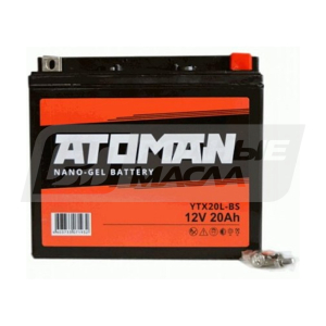 Аккумулятор ATOMAN Nano Gel 12V 20 EN250 YTX20L-BS о/п