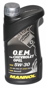 Масло моторное Mannol Chevrolet-Opel 5W-30 SN/CF синт. 1л