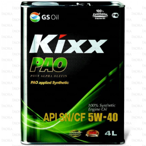 Масло моторное Kixx PAO 5W-40 SN/CF/C3 синт. 4л