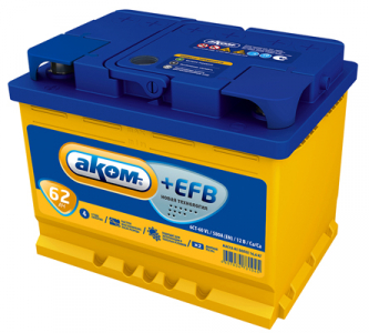 Аккумулятор Аком 62 Евро EFB EN620 о/п 