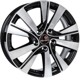 Диск литой 17x7 5x114,3 ET48,5 DIA 66,1 Remain R185 (Terrano) алмаз черный