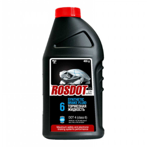 Жидкость тормозная ROSDOT 430140001 DOT-4 CLASS 6 ABS 0,455кг