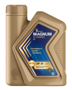 Масло моторное ROSNEFT MAGNUM ULTRATEC A5 5W-30 SL/CF синт. 1л