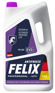 Антифриз Felix EVO 430206335 -40 G12++ 5кг фиолетовый