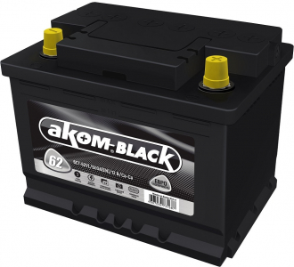 Аккумулятор Аком 62 Евро BLACK EN600 о/п 
