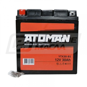 Аккумулятор ATOMAN Nano Gel 12V 30 EN400 YTX30-BS п/п 