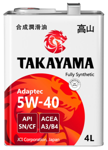Масло моторное TAKAYAMA 5W-40 SN/CF синт. 4л