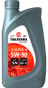 Масло моторное TAKAYAMA 5W-30 SN/GF-5 синт. 1л (пластик)