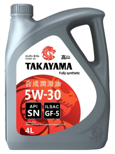Масло моторное TAKAYAMA 5W-30 SN/GF-5 синт. 4л (пластик)